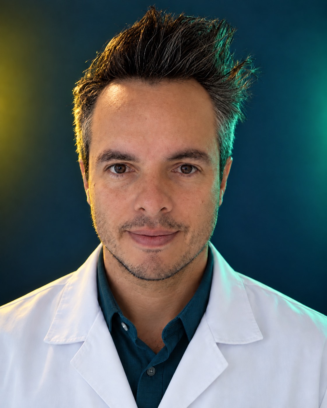 Fábio Fonseca, da equipe farmacêutica Carpe Diem, com sorriso gentil
